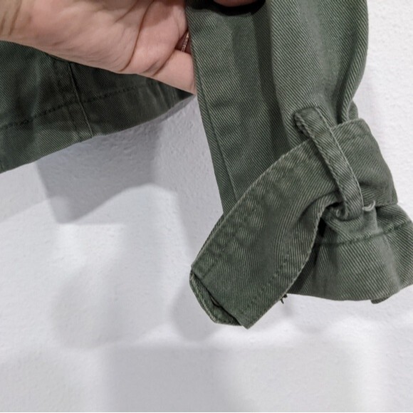 Ashley by 26 International Olive Jacket Embroidered Flowers, Women Small - Picture 5 of 10